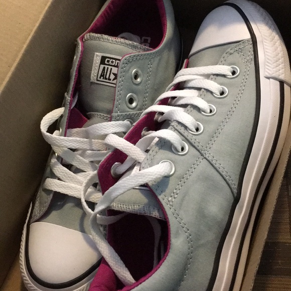 Shoes Grey And Pink Converse Poshmark